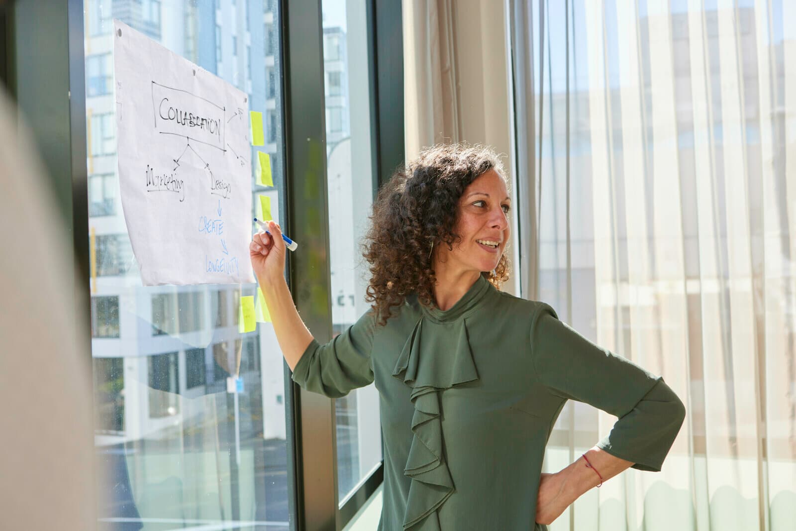 Corporate team in a workshop